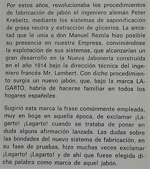 1964---Lizariturry-y-Rezola---Centenario-de-su-Fundación---Anécdota-Lagarto---Nacimiento-1914_extracto