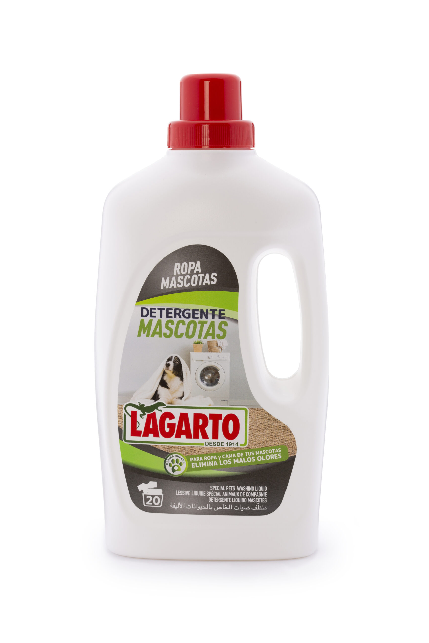 Detergente Lagarto Ropa Mascotas 20 lavados